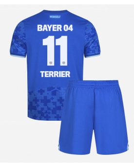 Billige Fotballdrakt Bayer Leverkusen Martin Terrier #11 Replika Tredjedraktsett Barn 2025-26 Kortermet (med bukser)